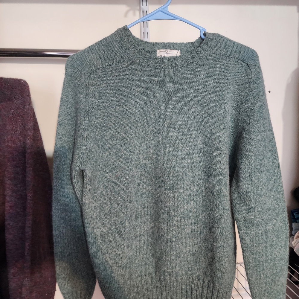 Woolrich Women's Heather Green Crewneck Sweater Vintage